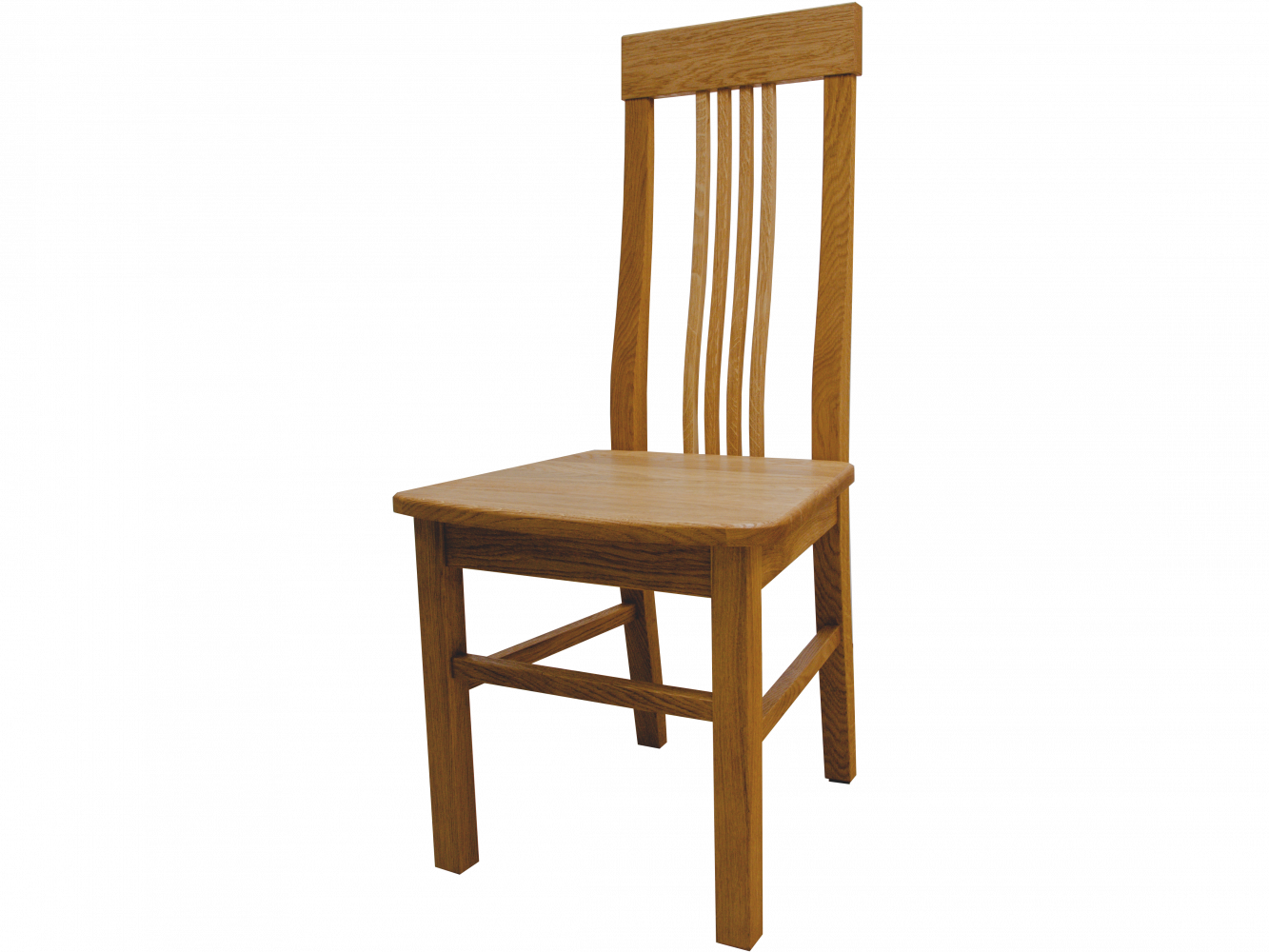 Dubová designová celodřevěná židle